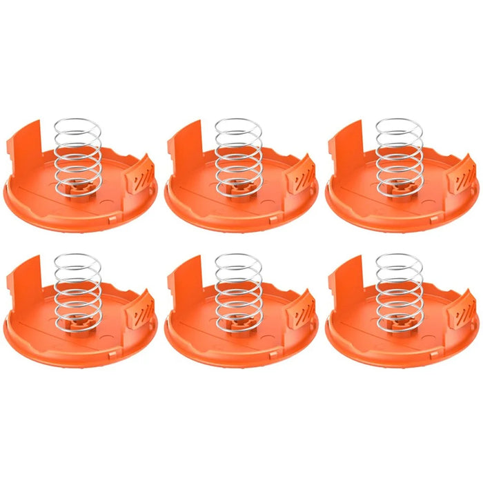 Lawn Mower Parts for Black & Decker GH400 / GH500 / GH600 6 Spool Cap + 6 Spring, RC-100-P - 1