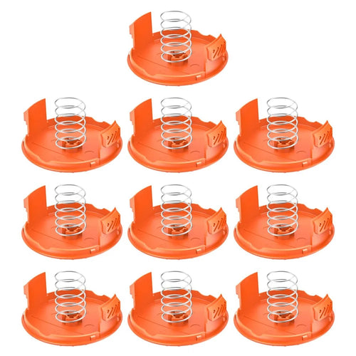 For Black & Decker GH400 / GH500 / GH600 10 Spool Cap with 10 Spring Lawn Mower Replacement, RC-100-P - 1