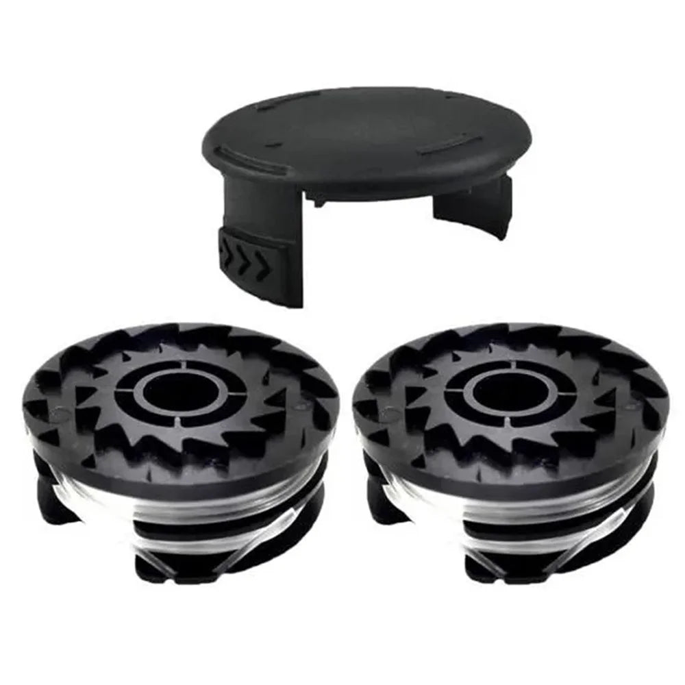 For Parkside Lawn Mower 2 Spool + Grass Trimmer Spool Cap, TLP-01 / TLP-01-1 - 1