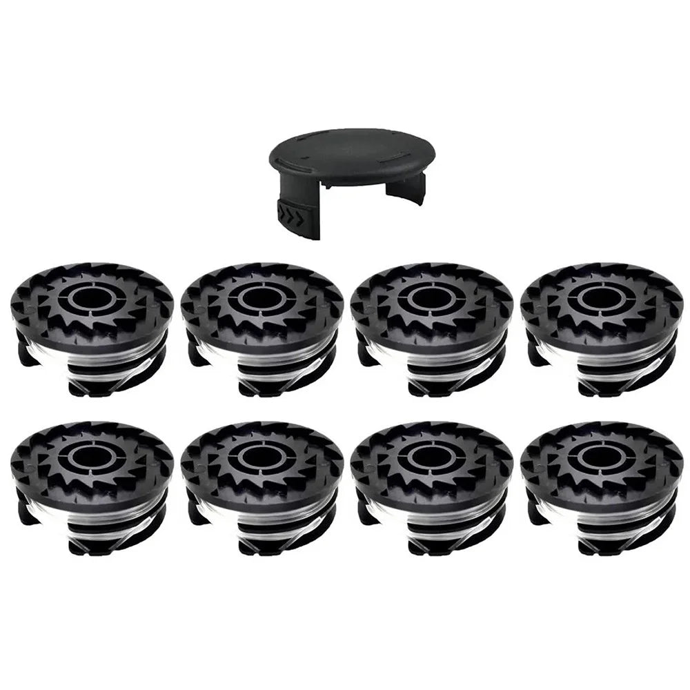 For Parkside Lawn Mower 8 Spool + 1 Spool Cap Grass Trimmer Accessories Set, TLP-01 / TLP-01-1 - 1