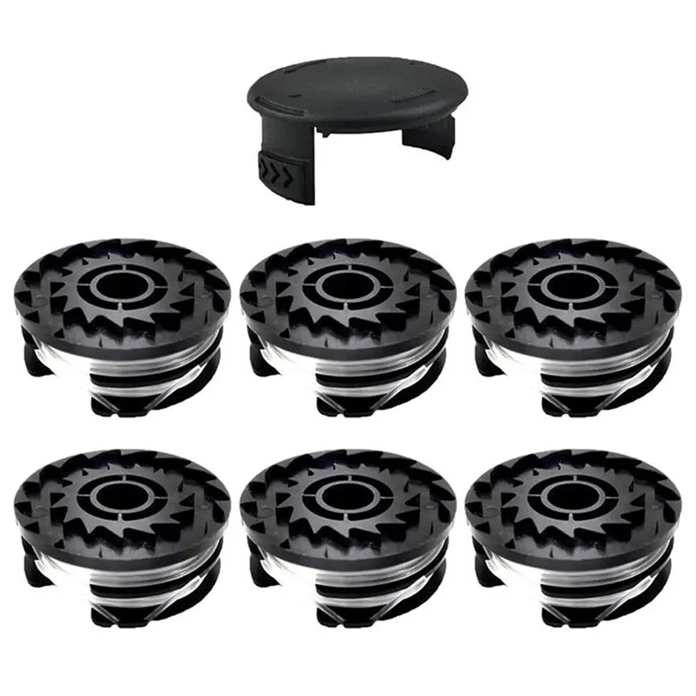 For Parkside Lawn Mower 6 Spool + 1 Spool Cap Grass Trimmer Accessories Set, TLP-01 / TLP-01-1 - 1
