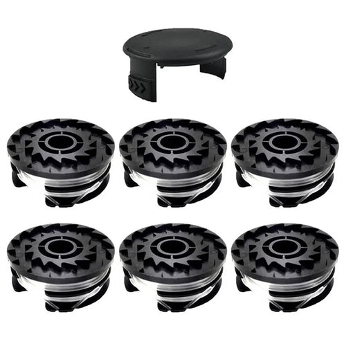 For Parkside Lawn Mower 6 Spool + 1 Spool Cap Grass Trimmer Accessories Set, TLP-01 / TLP-01-1 - 1