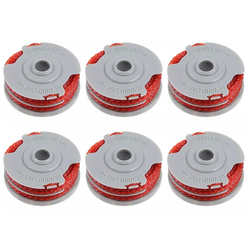 6Pcs Replacement Spools for Flymo Contour 500XT / Power Trim 500XT Lawn Mower Wire Reels, FLY021 / 513937190 - 1