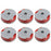 6Pcs Replacement Spools for Flymo Contour 500XT / Power Trim 500XT Lawn Mower Wire Reels, FLY021 / 513937190 - 1