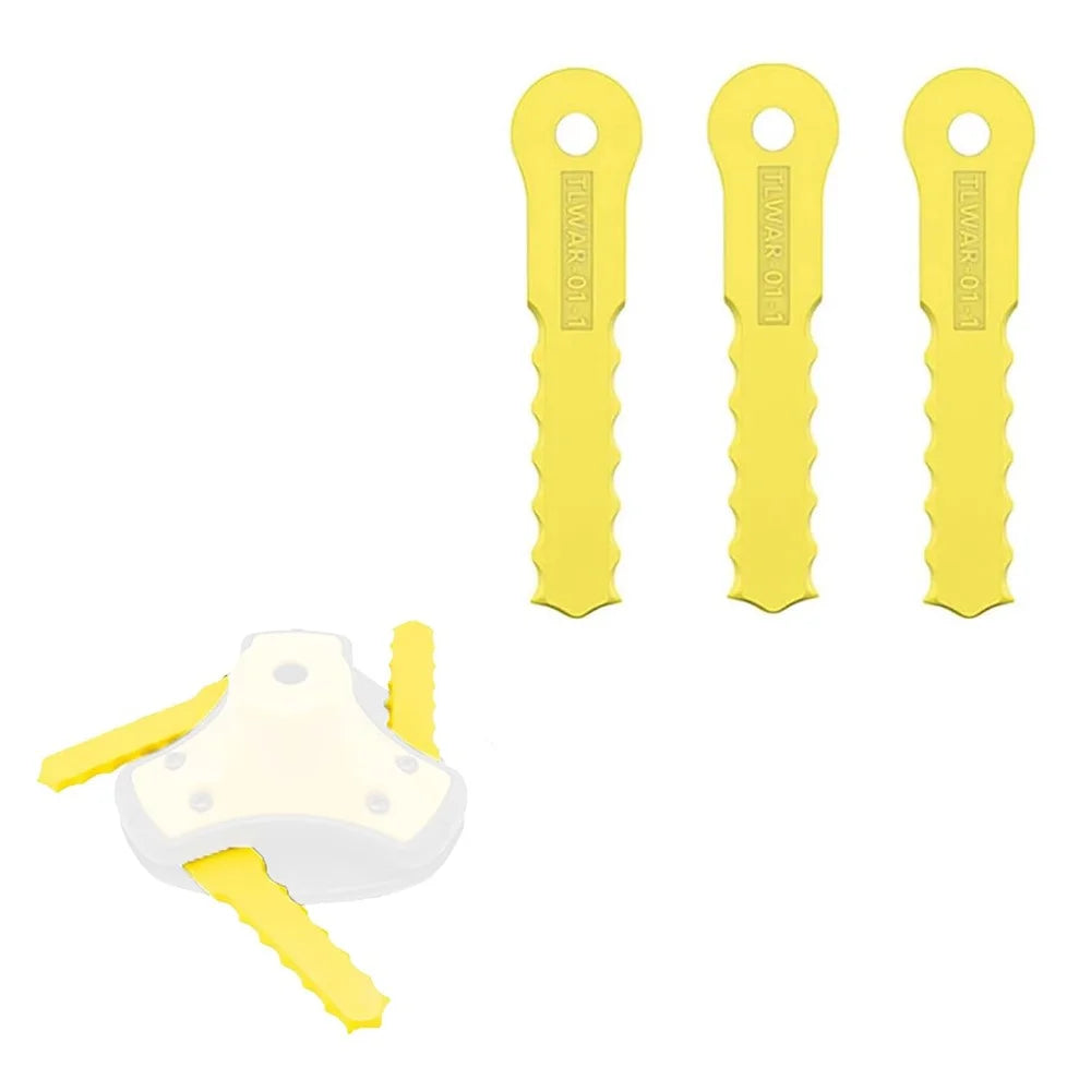 3PCS 70289-1 (TLWR-01-1) Cutter Blades for Weed Warrior Lawn Mower Replacement Parts - 2