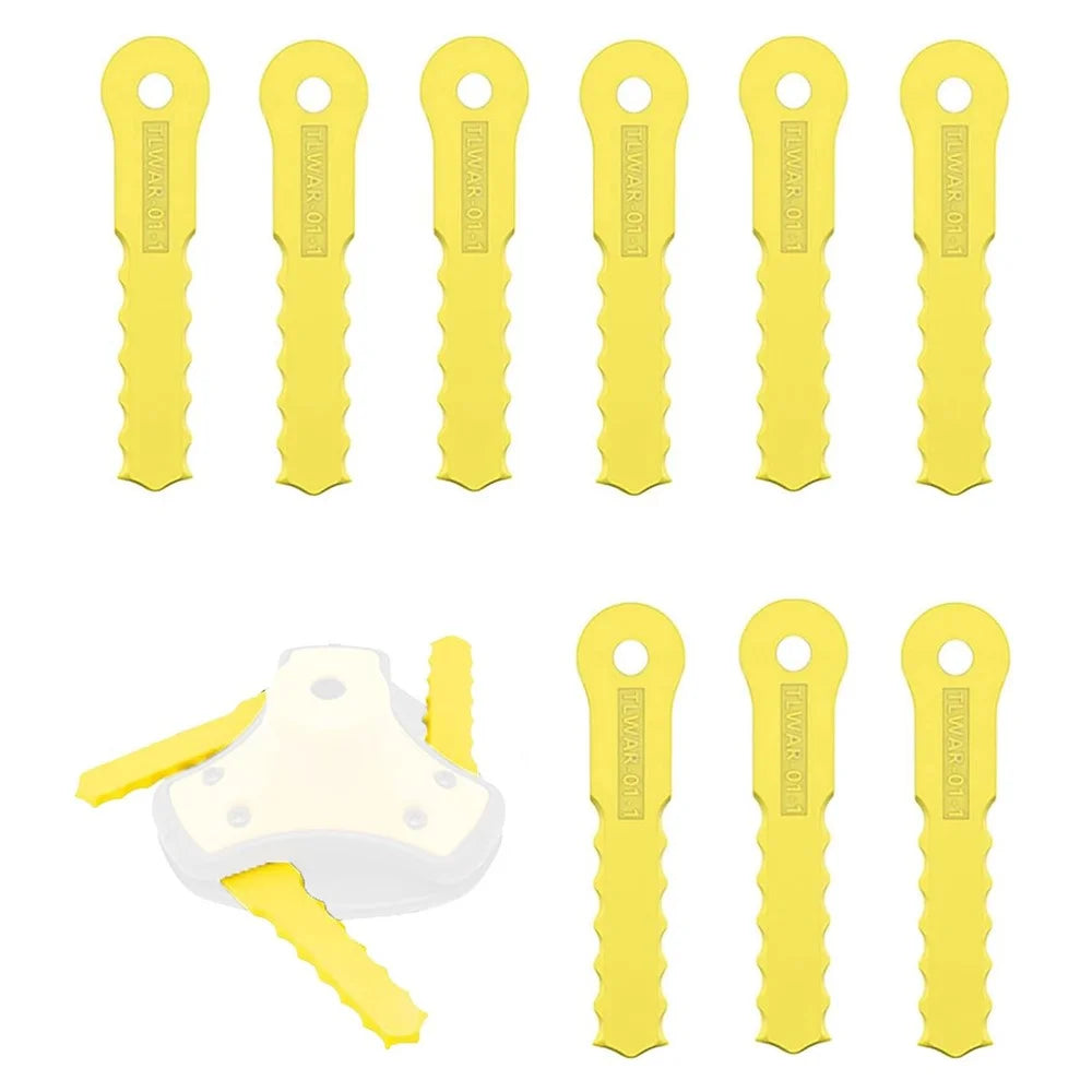 9Pcs 70289-1 Cutter Blades for Weed Warrior Lawn Mower Replacement Parts - 2