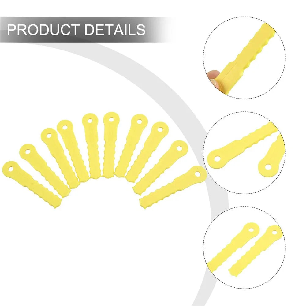 9Pcs 70289-1 Cutter Blades for Weed Warrior Lawn Mower Replacement Parts - 3