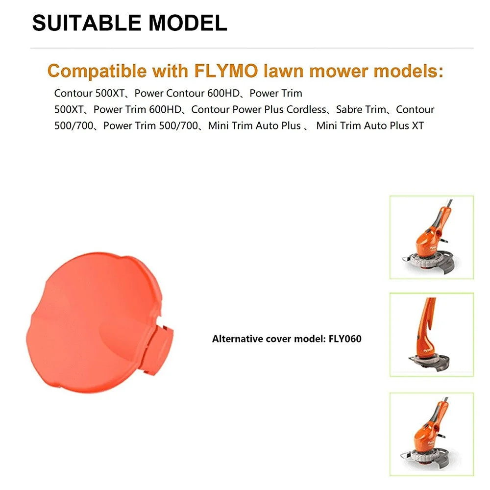 For Flymo Lawn Mower Replacement Spool Cap, FLY060 / 505513590 - 6