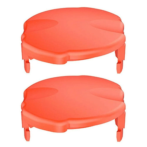 2Pcs Plastic Spool Caps for Flymo Lawn Mower Replacement Part, FLY060 / 505513590 - 1
