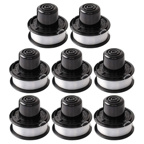 8 Pieces Spools RS-136-BKP Replacement Wire Reels for Black & Decker Lawn Mower - 1