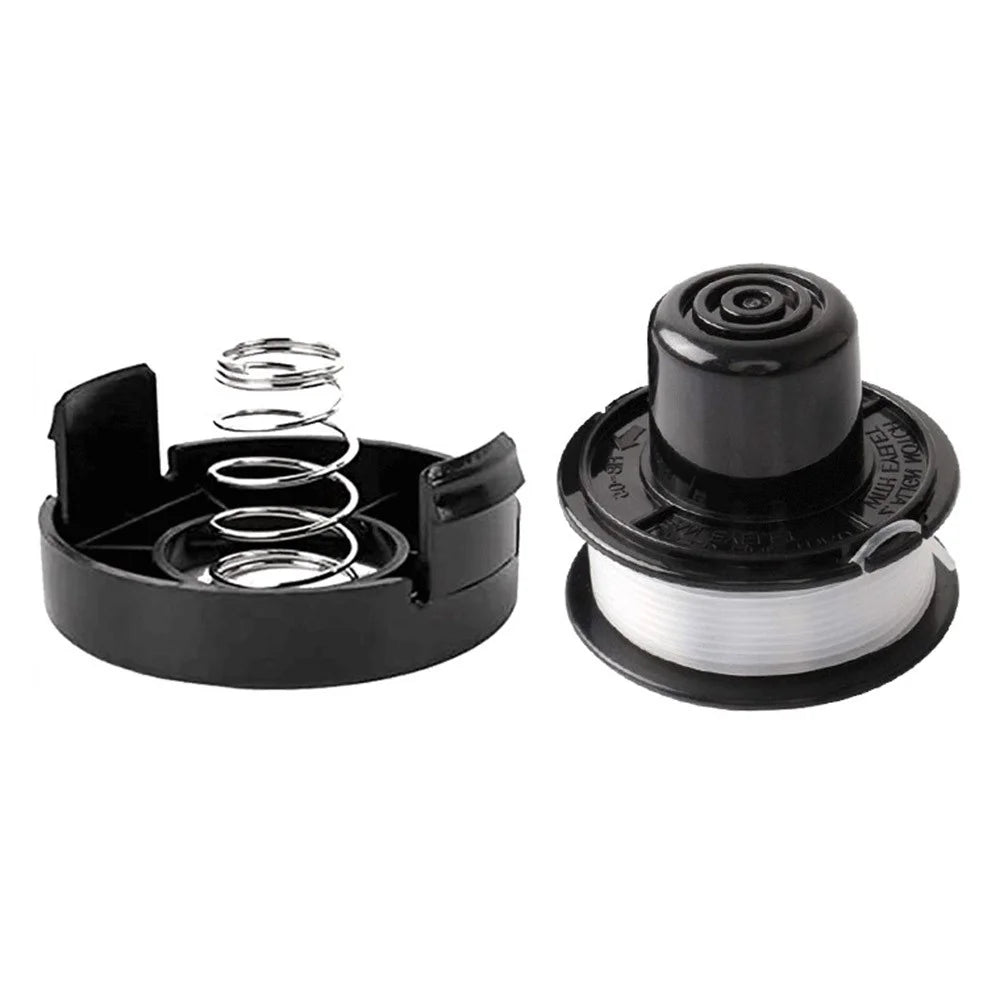 RS-136-BKP Spool + 682378-02 Spool Cap + Coil Spring for Black & Decker Lawn Mower - 1