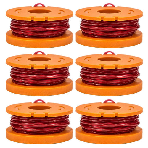 For Worx Lawn Mower WA0010 Spools Replacement Wire Reels (6 Pieces) - 1