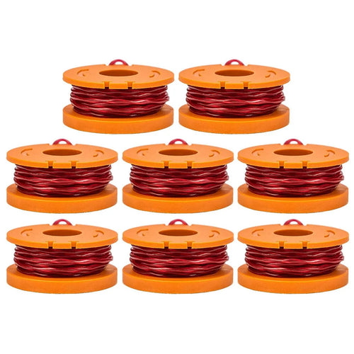 8Pcs / Pack 1.65mm Diameter Nylon Wire Spools for Worx Lawn Mower Accessories, WA0010 - 1