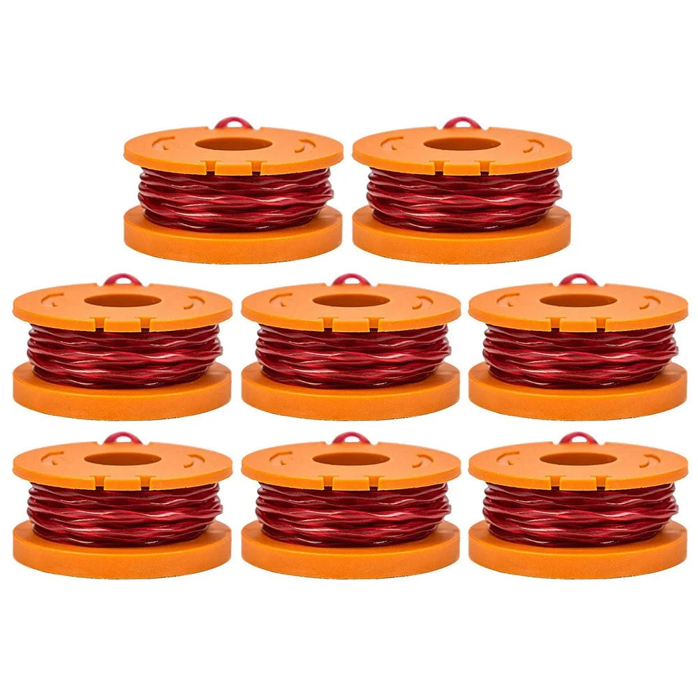 8Pcs / Pack 1.65mm Diameter Nylon Wire Spools for Worx Lawn Mower Accessories, WA0010 - 1