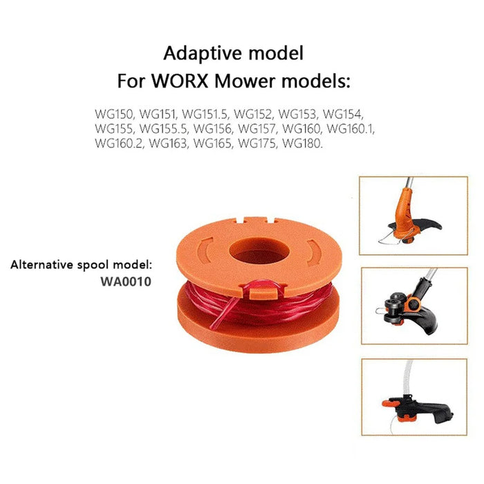 8Pcs / Pack 1.65mm Diameter Nylon Wire Spools for Worx Lawn Mower Accessories, WA0010 - 3