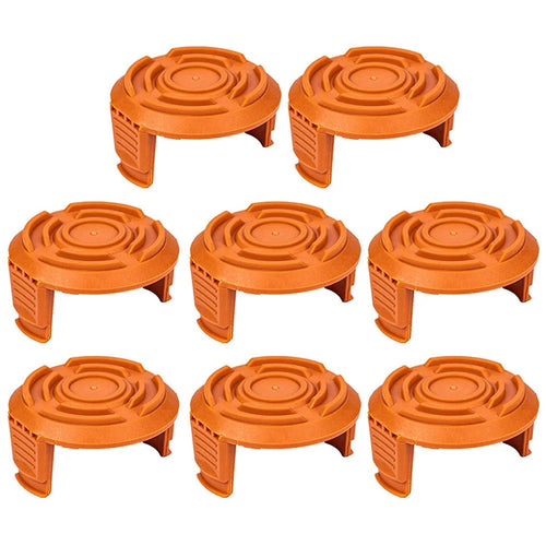 8Pcs For Worx WG150 / WG151 / WG163 / G165 Lawn Mower ABS Spool Cap Spare Parts, WA6531 - 1