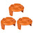 3Pcs For Worx WG150 / WG151 / WG163 / G165 Lawn Mower Spool Cap Spare Part, WA6531 - 1
