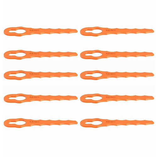 10Pcs TLBR-04-1 ABS Cutting Blades for Worx Lawn Mower Replacement Parts - 1