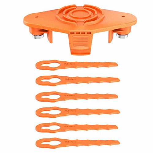For Worx Lawn Mower TLW-01-2 Trimmer Head with 6 Cutting Blades - 1