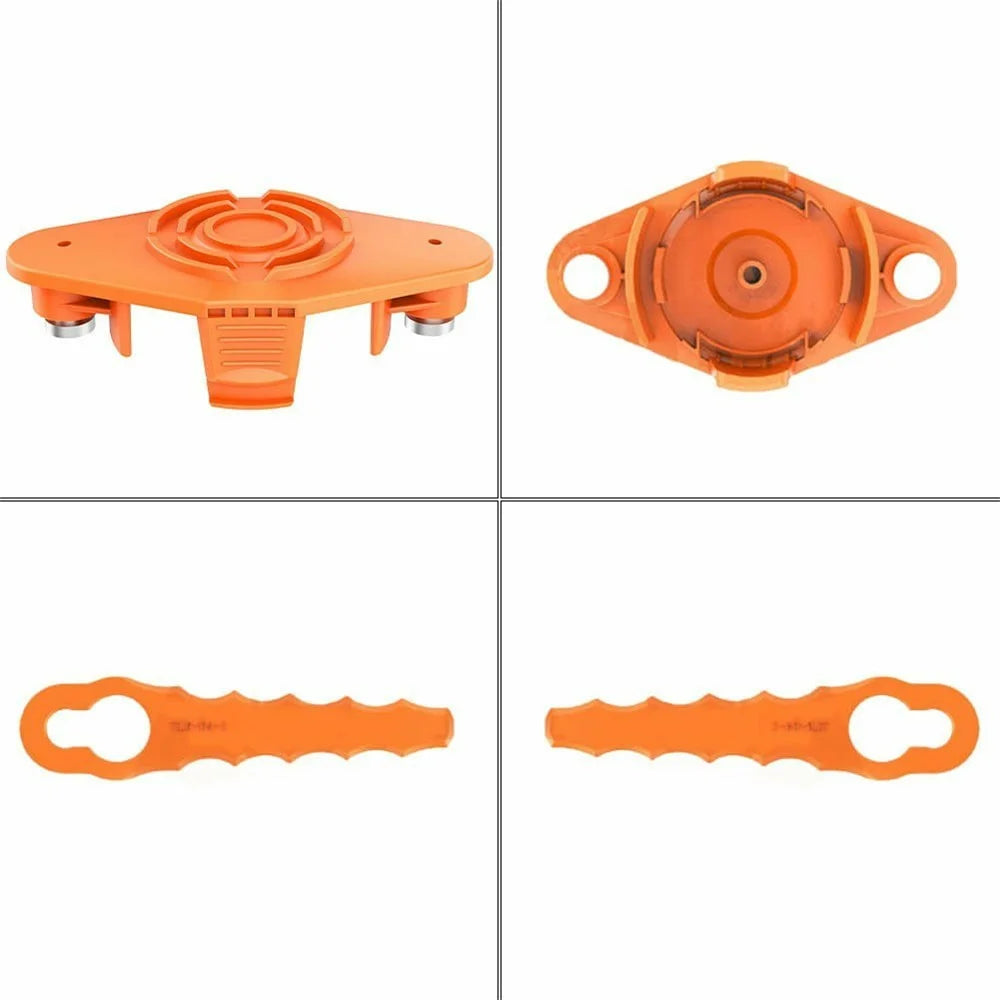 For Worx Lawn Mower TLW-01-2 Trimmer Head with 6 Cutting Blades - 4