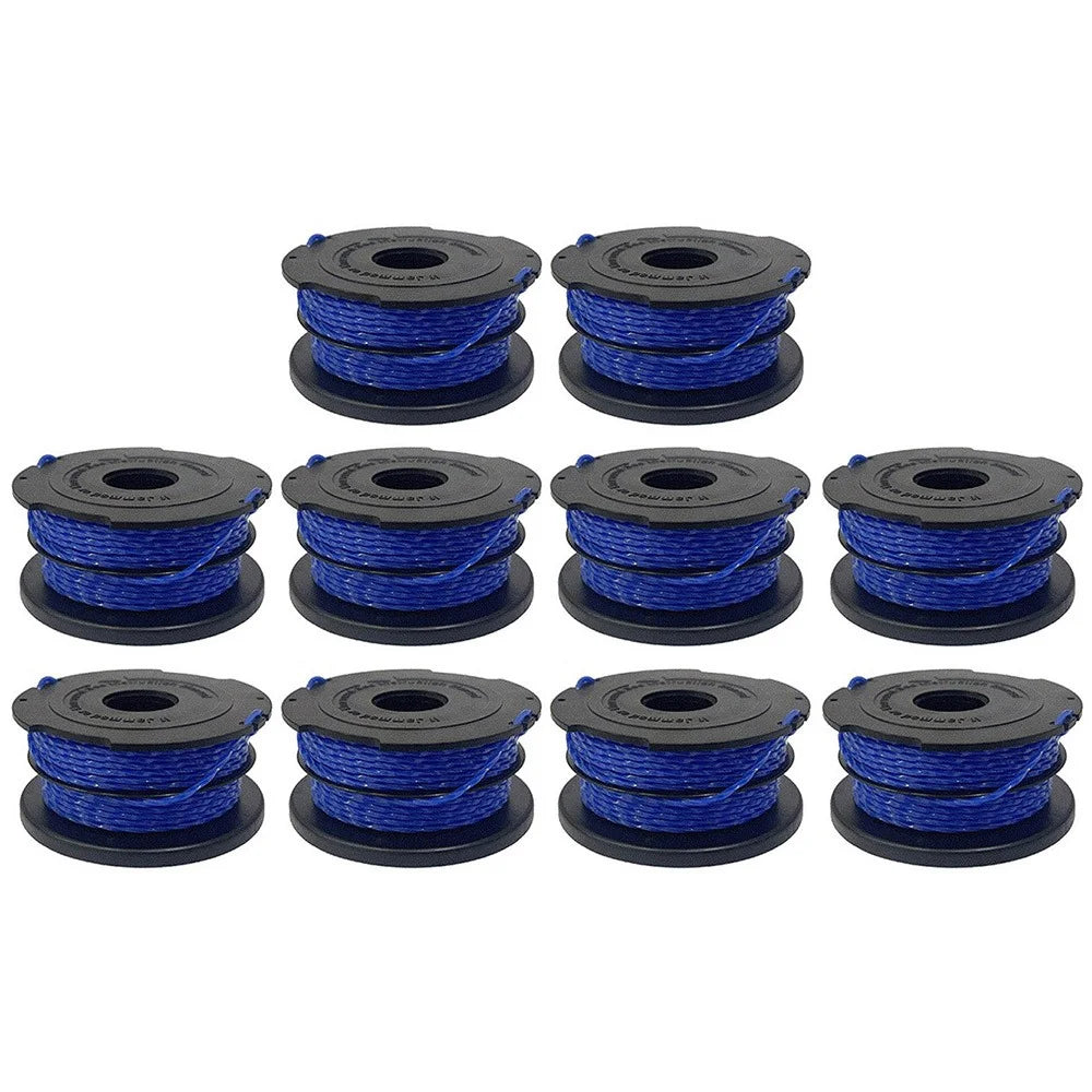 10PCS Replacement Trimmer String Spools for Black & Decker Lawn Mower Wire Reels A6441 - 1