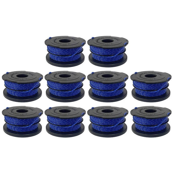 10PCS Replacement Trimmer String Spools for Black & Decker Lawn Mower Wire Reels A6441 - 1