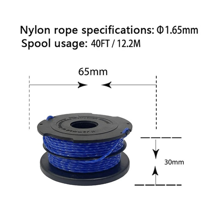 For Black & Decker Lawn Trimmer Wire Reel Replacement A6441 Spool (Set Of 6) - 7