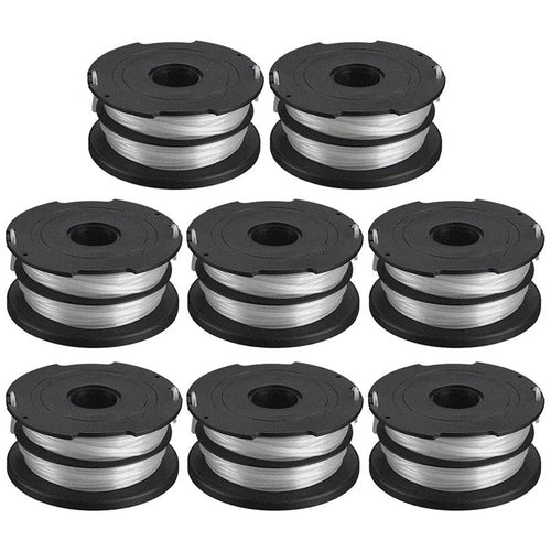 8Pcs For Black & Decker GH700 / GH710 / GH750 Lawn Mower Spools Replacement Parts, DF-065-BKP - 1