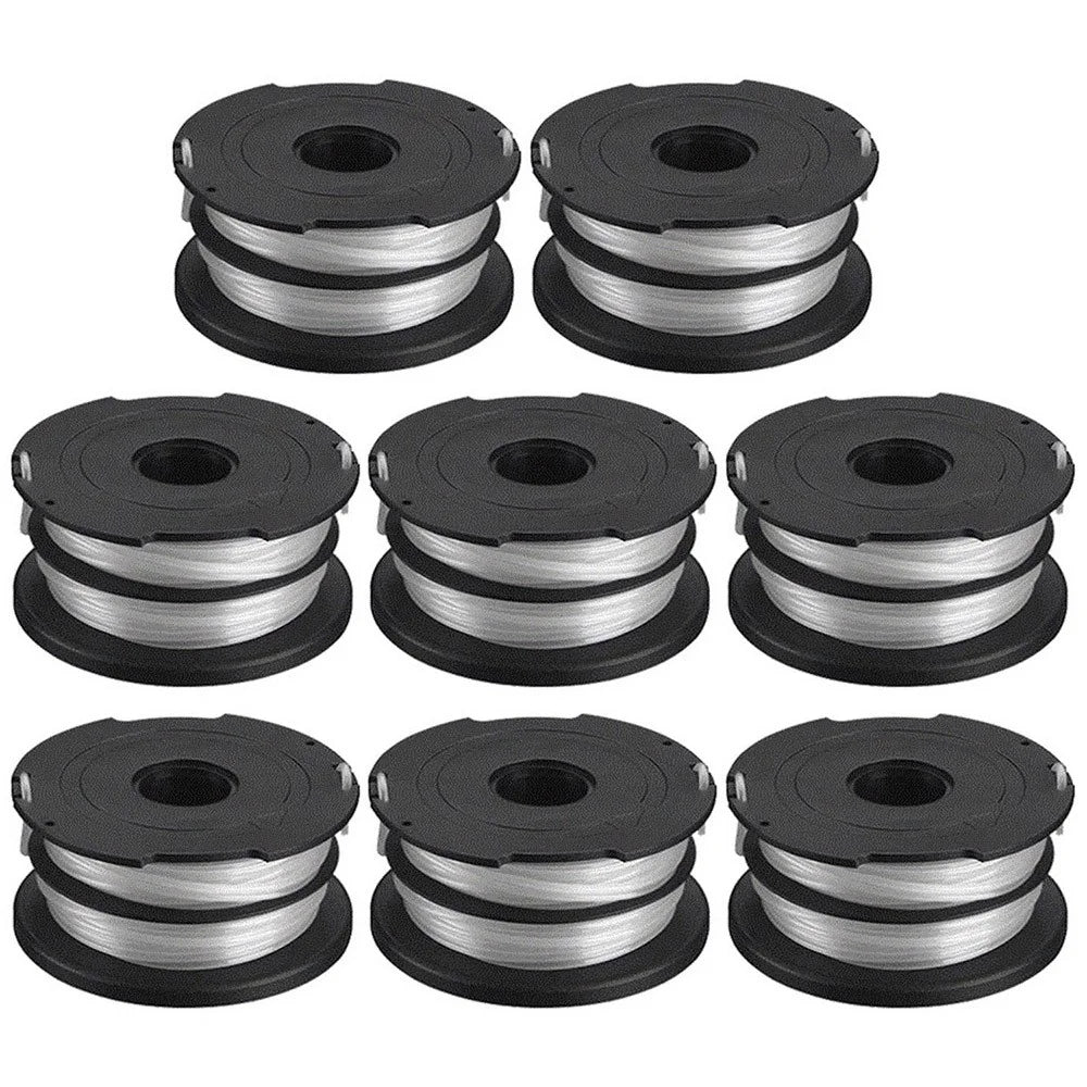 8Pcs For Black & Decker GH700 / GH710 / GH750 Lawn Mower Spools Replacement Parts, DF-065-BKP - 1