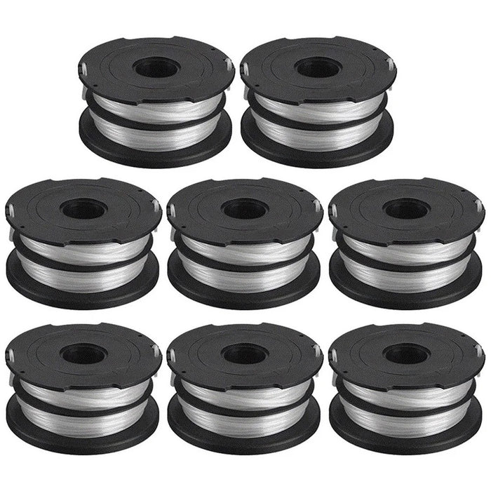 8Pcs For Black & Decker GH700 / GH710 / GH750 Lawn Mower Spools Replacement Parts, DF-065-BKP - 1