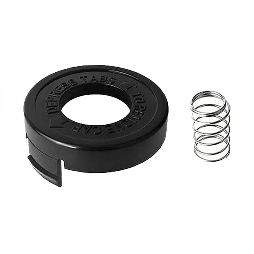 For Black & Decker ST1000 / ST3000 / ST4000 / ST4500 Lawn Mower Spool Cap + Spring, 682378-02 - 1