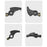 10Pcs 90567077 for Black & Decker LST136 Type 1 / 2 Line Trimmer Line Feeder Lever - 4