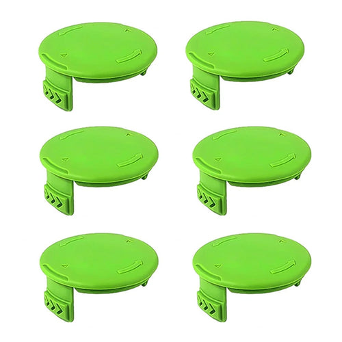 6Pcs Plastic Spool Cap for Greenworks BST4000  /  ST40L00  /  2100702 Lawn Mower Part, 3411546A-6 - 1