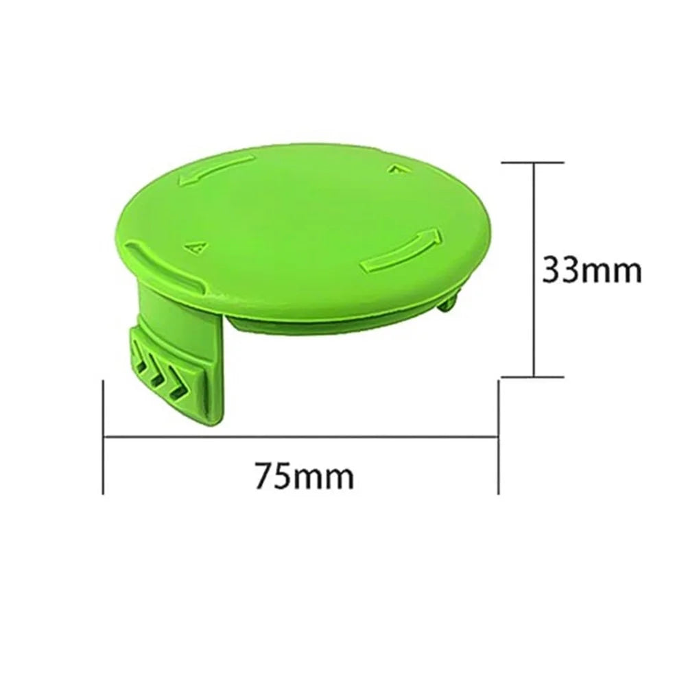 6Pcs Plastic Spool Cap for Greenworks BST4000  /  ST40L00  /  2100702 Lawn Mower Part, 3411546A-6 - 4