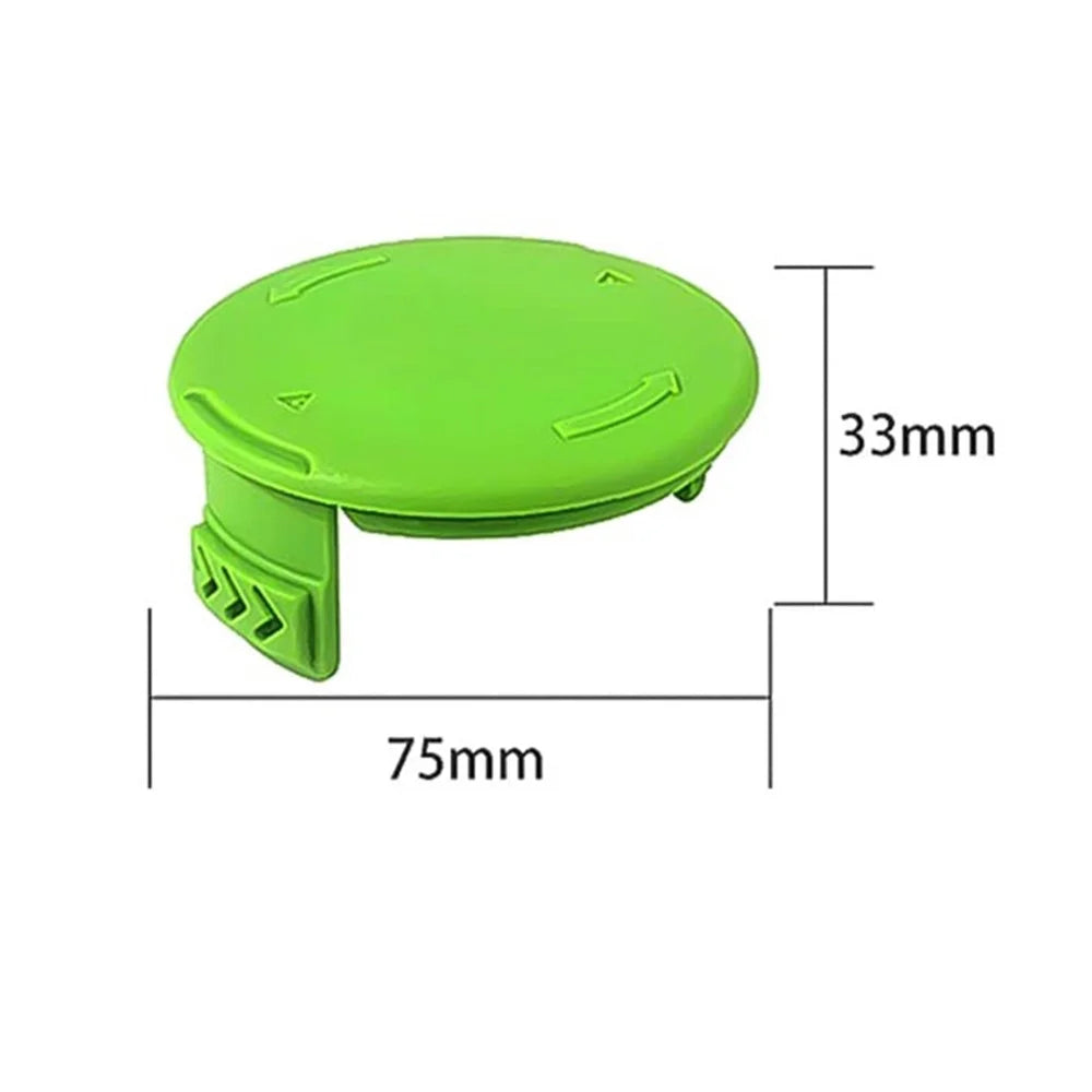 2Pcs Lawn Mower Spool Cap for Greenworks BST4000  /  ST40L00  /  2100702 Replacement Spool Cover, 3411546A-6 - 4