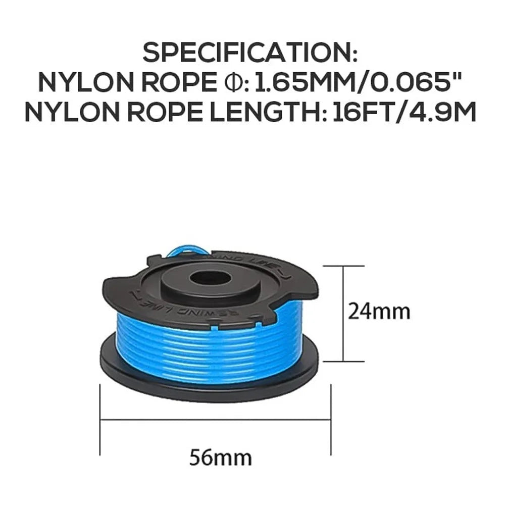 8Pcs / Set Spools for Greenworks Lawn Mower Nylon Rope Line Wire Reels, 29252 / 29092 - 6
