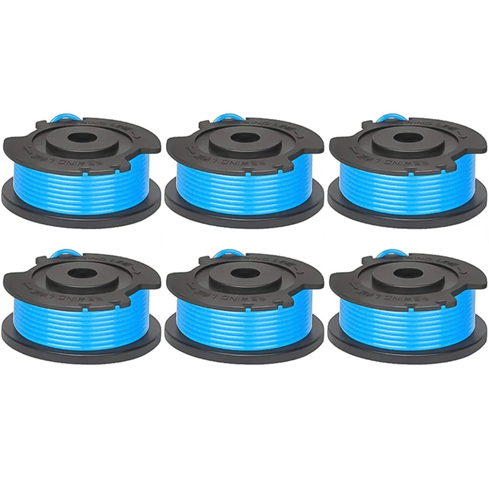 6Pcs Nylon Rope Line Spool for Greenworks BST4000  /  ST40L00  /  2100702 Lawn Mower Replacement Part, 29252&29092 - 1