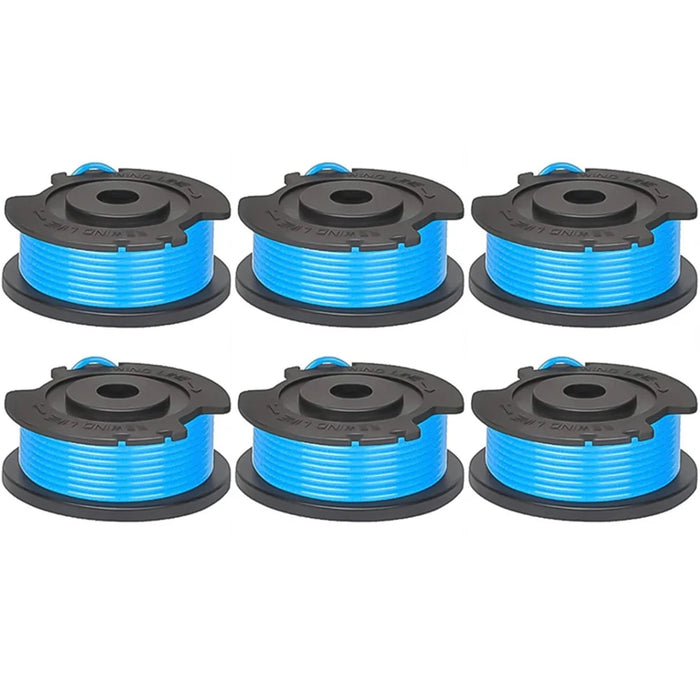 6Pcs Nylon Rope Line Spool for Greenworks BST4000  /  ST40L00  /  2100702 Lawn Mower Replacement Part, 29252&29092 - 1