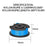 6Pcs Nylon Rope Line Spool for Greenworks BST4000  /  ST40L00  /  2100702 Lawn Mower Replacement Part, 29252&29092 - 6