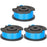 3PCS Replacement Nylon Wire Spools for Greenworks Lawn Mower Replacement Line Reels, 29252 / 29092 - 1