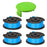 For Greenworks BST4000  /  ST40L00  /  2100702 Lawn Mower 4 Line Spool + 1 Spool Cap, 29252&29092 - 1