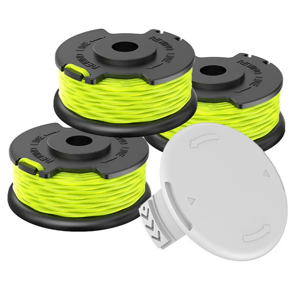 For Ryobi RLT36B33 / RY36LT33A-0 36V Lawn Mower 3 Line Spool + 1 Spool Cap Part, RAC143 - 1
