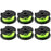 6Pcs Replacement Line Spool for Ryobi RLT36B33 / RY36LT33A-0 36V Lawn Mower Wire Reel, RAC143 - 1