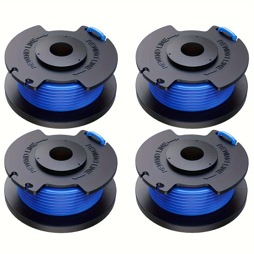 4Pcs For Ryobi 18V / 24V / 40V Lawn Mower Line Spool Garden Grass Trimmer Part, AC14RL3A - 1