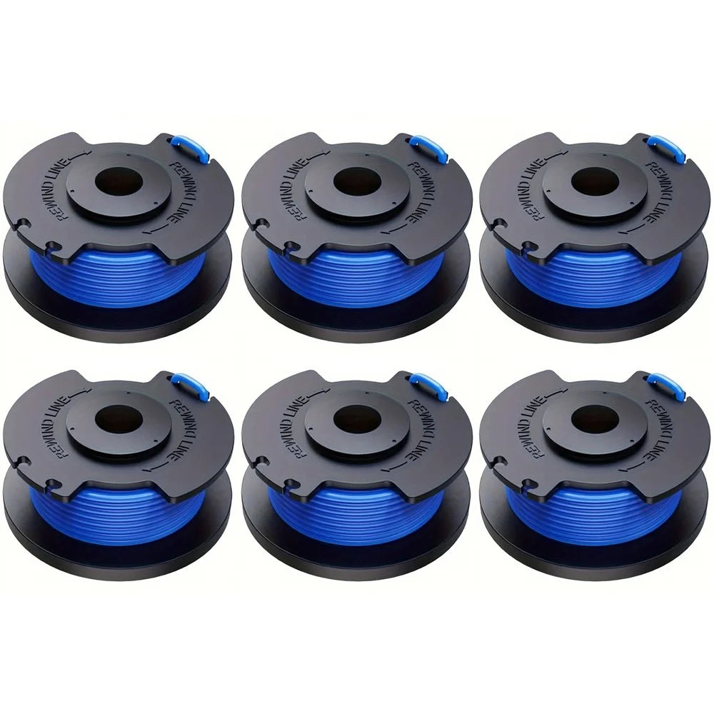6Pcs for Ryobi 18V / 24V / 40V Trimmer Nylon Rope Spool Lawn Mower Line Spools, AC14RL3A - 1