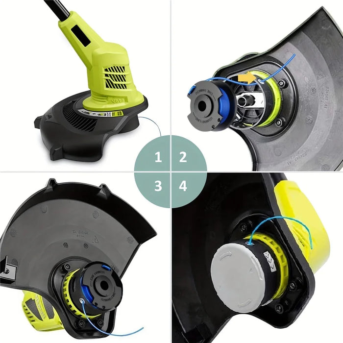 6Pcs for Ryobi 18V / 24V / 40V Trimmer Nylon Rope Spool Lawn Mower Line Spools, AC14RL3A - 4