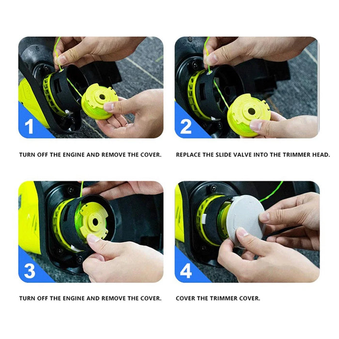 3PCS For Ryobi Lawn Trimmer Replacement Wire Reels Replacement AC80RL3 Spools - 5