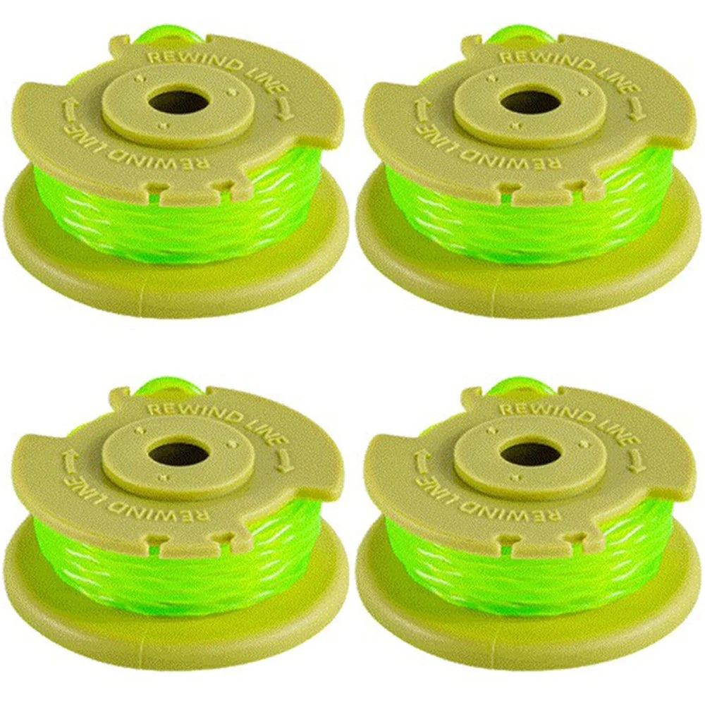 4 Pieces Spools for Ryobi Lawn Mower Nylon Wire Reels Replacement AC80RL3 - 1