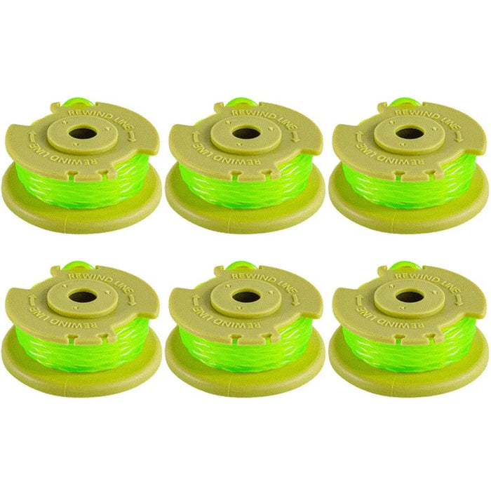 For Ryobi Lawn Trimmer Wire Reels Replacement AC80RL3 Spools (Set Of 6) - 1