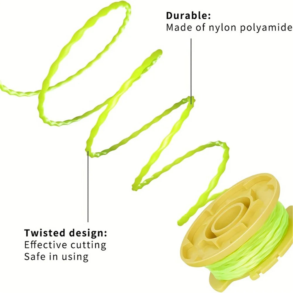 8PCS For Ryobi Lawn Mower Nylon Wire Reels AC80RL3 Replacement Spools - 3